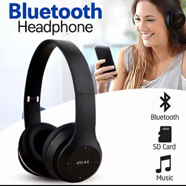 P47 4.2+EDR Wireless Headphones – Foldable & Rechargeable