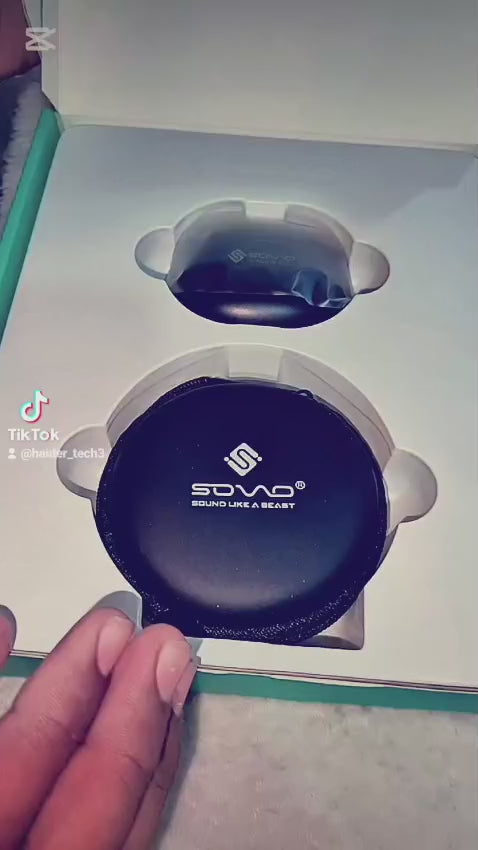 1 YEAR WARRANTY SOVO DIVO Series SBT-901 True Wireless Earbuds – Lossless Sound Quality, Bluetooth 5.4, 20H Playtime 1 YEAR WARRANTY